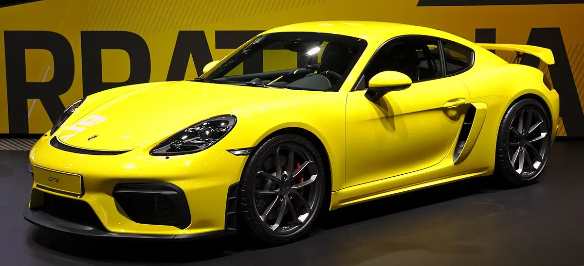 Porsche 718 Cayman GT4 from Top 10 Most Affordable Exotic Cars in 2024